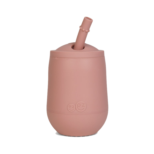 Ezpz Εκπαιδευτικό ποτήρι Mini Cup + καλαμάκι Blush - Image 5