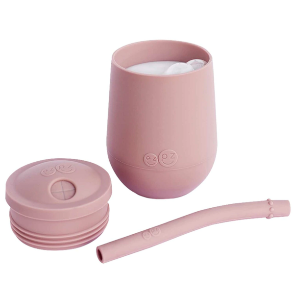 Ezpz Εκπαιδευτικό ποτήρι Mini Cup + καλαμάκι Blush - Image 4