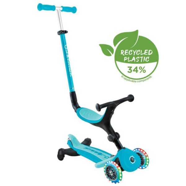 Globber Scooter Foldable Go.Up Active Lights 360 Aqua