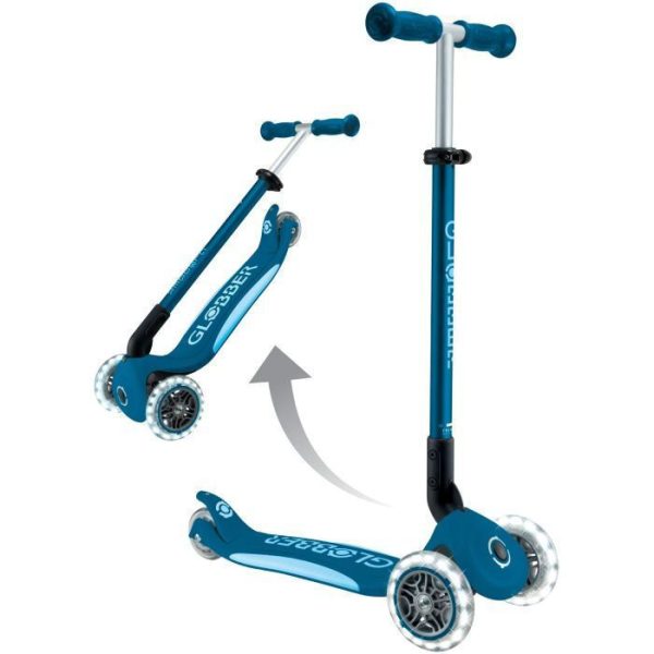 Globber Scooter Elite Lights V2 Petrol Blue