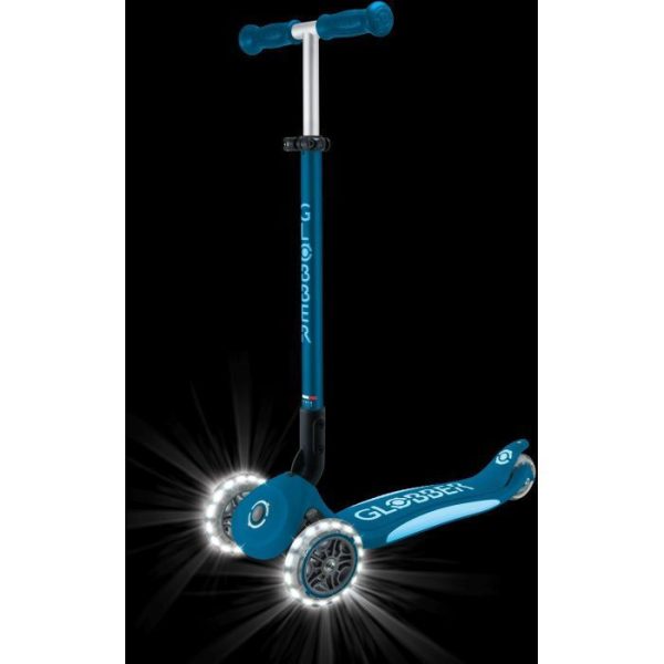 Globber Scooter Elite Lights V2 Petrol Blue - Image 2