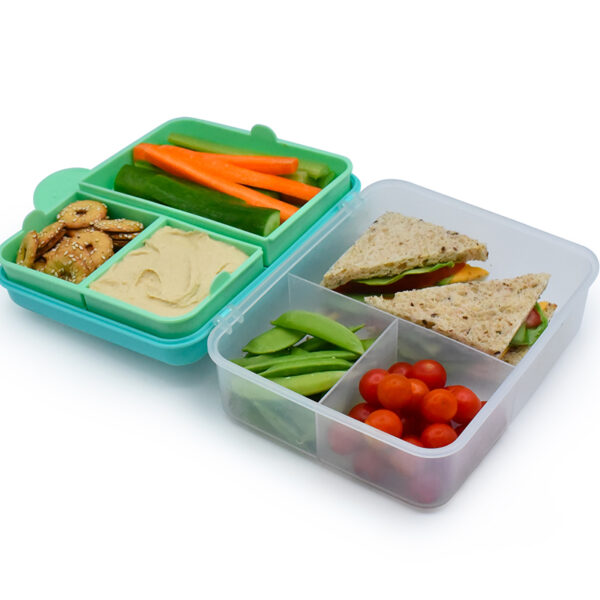 Melli Διώροφο Φαγητοδοχείο Bento Lime-Mint Blue - Image 3