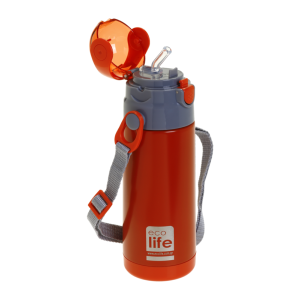 Eco Life Παγούρι-Θερμός Ανοξείδωτο Kids Red 400ml