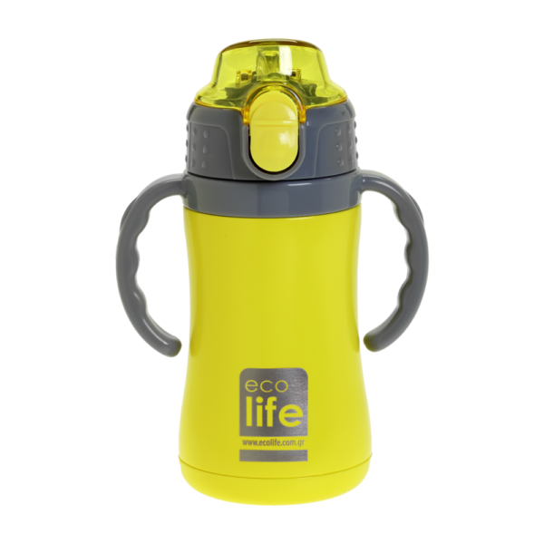Eco Life Παγούρι-Θερμός Ανοξείδωτο Kids Yellow 300ml - Image 2