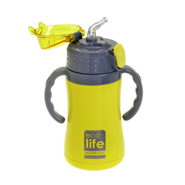Eco Life Παγούρι-Θερμός Ανοξείδωτο Kids Yellow 300ml