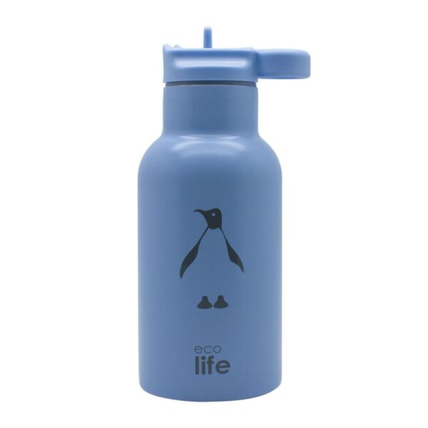 Eco Life Παγούρι-Θερμός Ανοξείδωτο Penguin 350ml