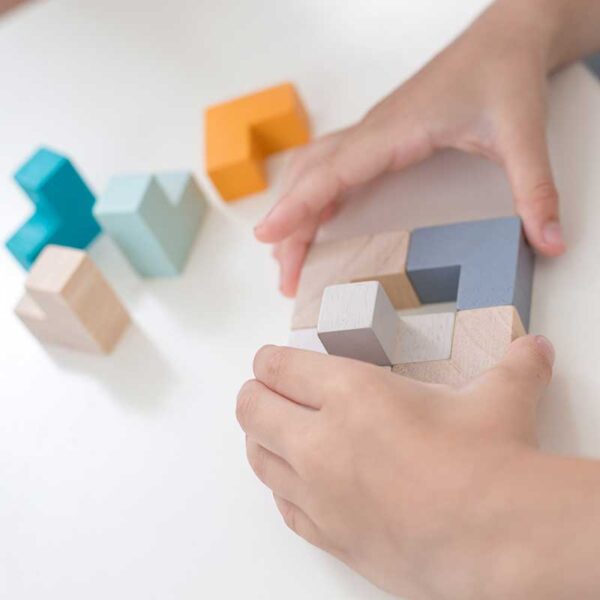 Plan Toys Puzzle Κύβος 3D mini - Image 5