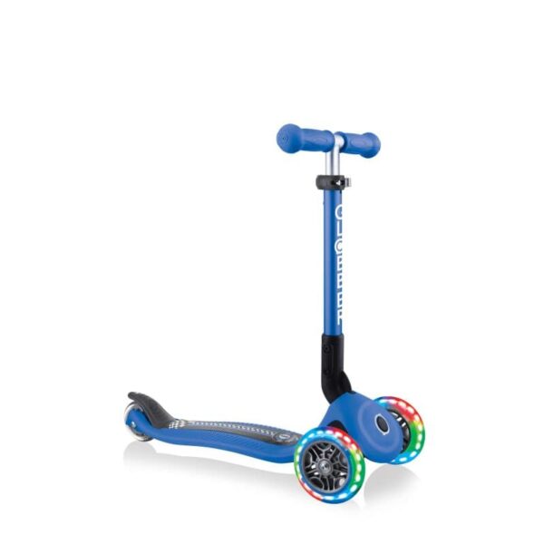 Globber Scooter Junior Foldable Fantasy Lights Racing Navy Blue