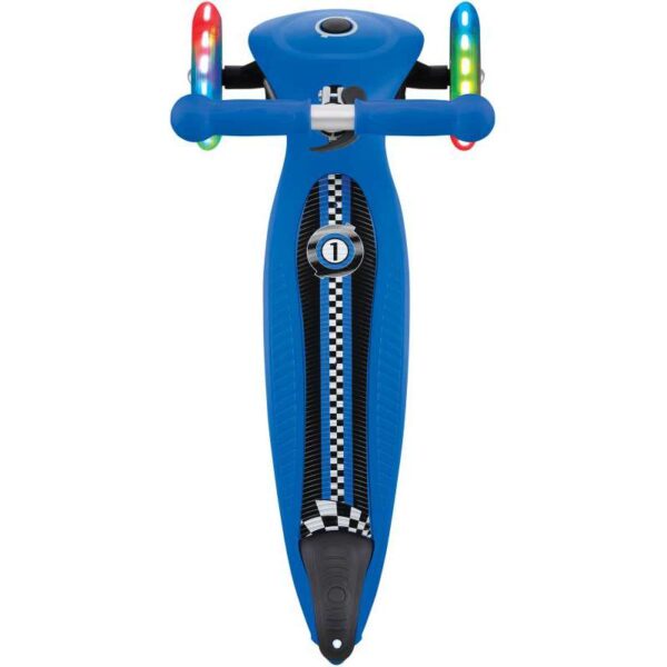 Globber Scooter Junior Foldable Fantasy Lights Racing Navy Blue - Image 3
