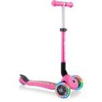 Globber Scooter Junior Foldable Fantasy Lights Flowers Neon Pink