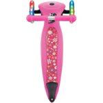 Globber Scooter Junior Foldable Fantasy Lights Flowers Neon Pink