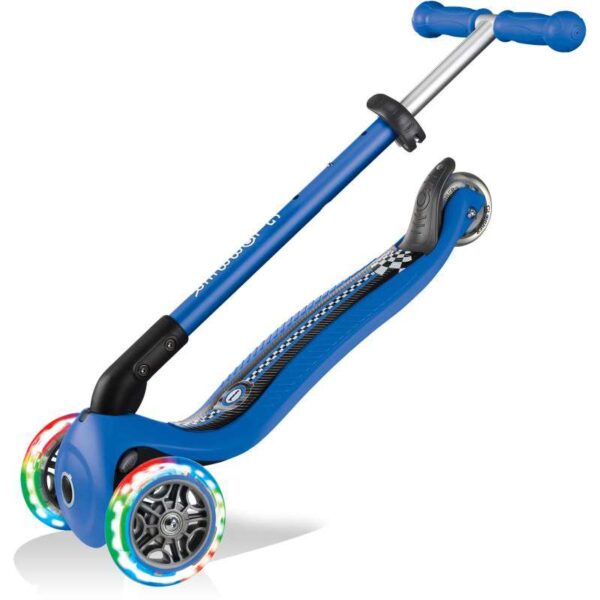 Globber Scooter Primo Foldable Fantasy Lights Racing Navy Blue - Image 4