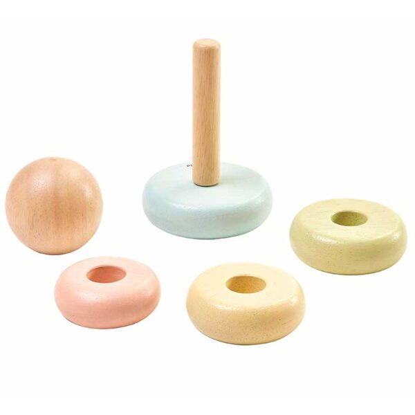 PlanToys Ξύλινη Πυραμίδα Κρίκων - Image 3
