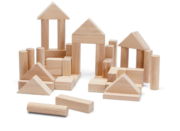 Plan Toys Ξύλινα Τουβλάκια 40 τμχ σε φυσικό χρώμα - Image 2