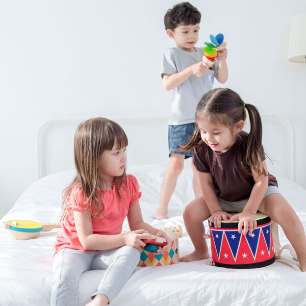 Plan Toys Ξύλινο Τύμπανο Μεγάλο - Image 3