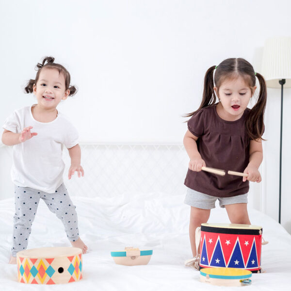 Plan Toys Ξύλινο Τύμπανο Μεγάλο - Image 4