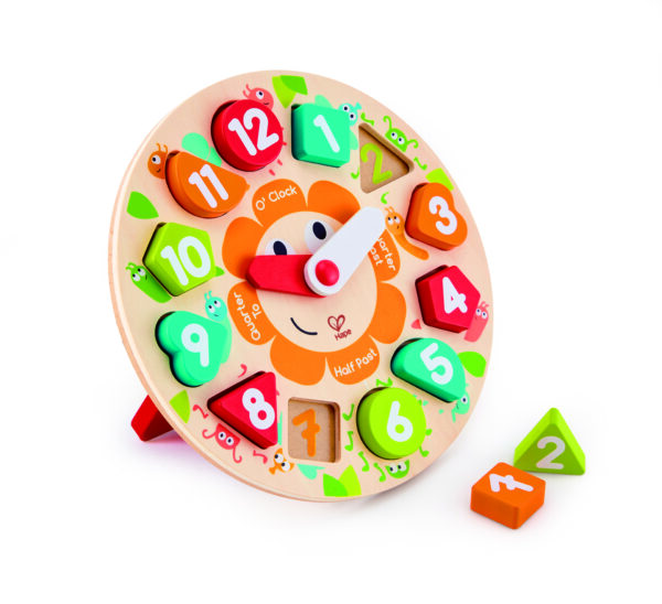 Happy Puzzles Ξύλινο Ρολόι Chunky