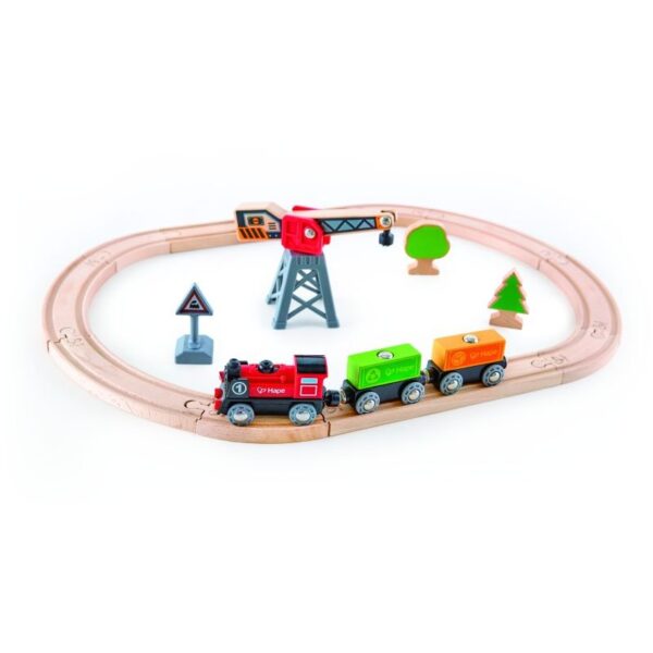 Hape Ξύλινος Σιδηρόδρομος Φορτωεκφόρτωσης Εμπορευμάτων