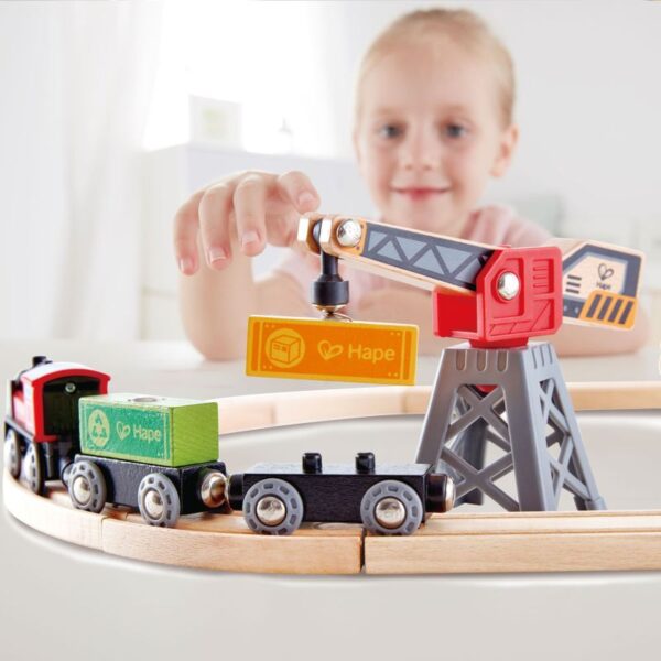 Hape Ξύλινος Σιδηρόδρομος Φορτωεκφόρτωσης Εμπορευμάτων - Image 2