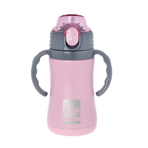 Eco Life Παγούρι-Θερμός Ανοξείδωτο Kids Pink 300ml