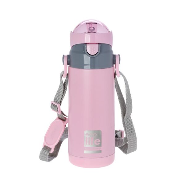 Eco Life Παγούρι-Θερμός Ανοξείδωτο Kids Pink 400ml - Image 2