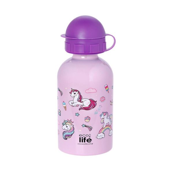 Eco Life Παγούρι Mεταλλικό 400ml Unicorn - Image 3