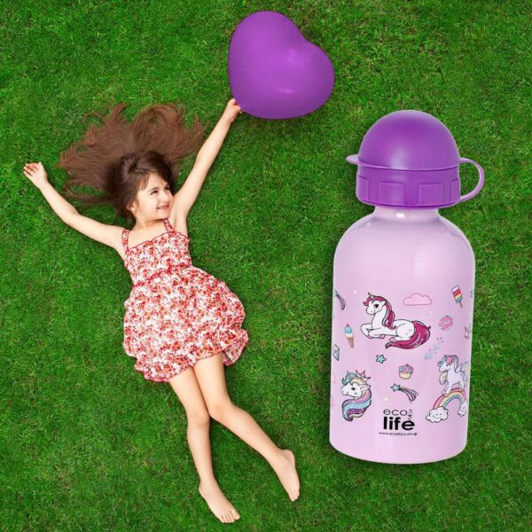 Eco Life Παγούρι Mεταλλικό 400ml Unicorn - Image 2