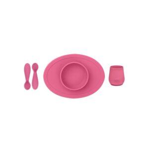 Πλήρες Tiny εκπαιδευτικό σετ φαγητού για 4+ μηνών -Pink
