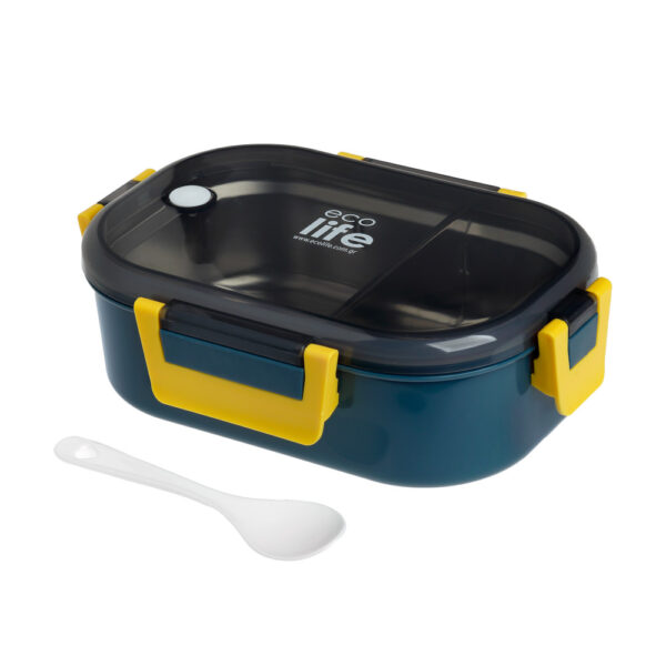 Eco Life Φαγητοδοχείο 900ml με χώρισμα Blue - Image 2