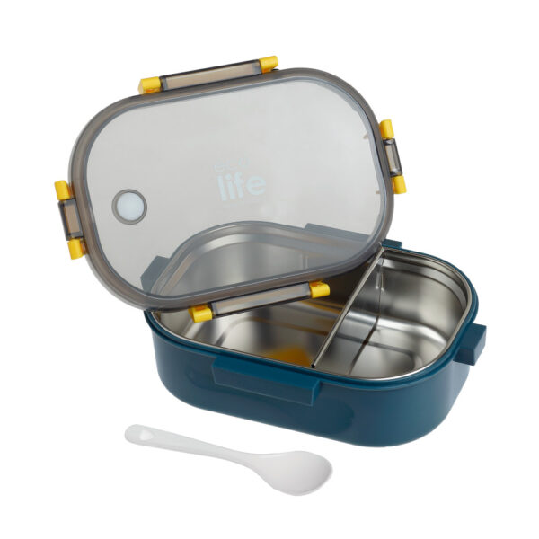 Eco Life Φαγητοδοχείο 900ml με χώρισμα Blue