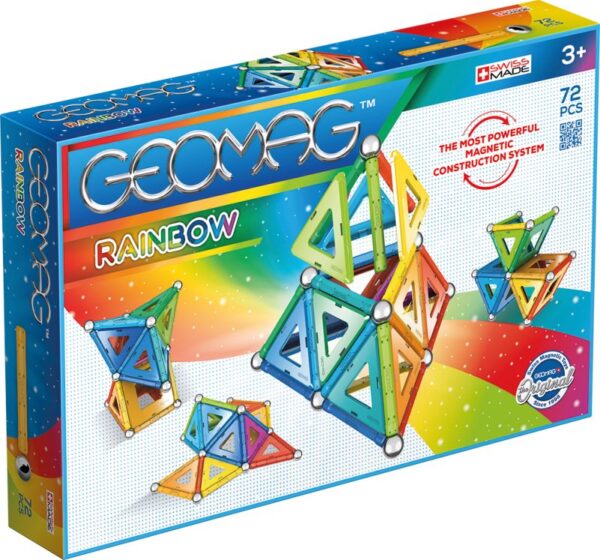 Geomag Σετ Rainbow 72 τεμάχια