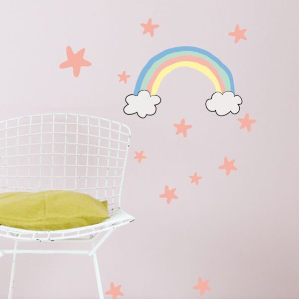 Mimi'lou Αυτοκόλλητα τοίχου Just a touch "Rainbow" πολύχρωμο