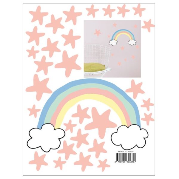 Mimi'lou Αυτοκόλλητα τοίχου Just a touch "Rainbow" πολύχρωμο - Image 2