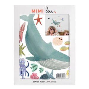 Mimi’lou Αυτοκόλλητα τοίχου Just a touch “The Ocean” πολύχρωμο