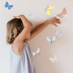 Mimi’lou Αυτοκόλλητα τοίχου Just a touch “Butterfly” πολύχρωμο
