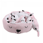 Minene Πάντα Μαξιλάρι Πολυχρηστικό – Mini Snuggly Snake Pink
