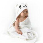Παιδική Πετσέτα Μπάνιου με Κάπα Panda