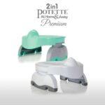 Potette Plus Premium 2in1-Φορητό γιογιό ταξιδίου Grey