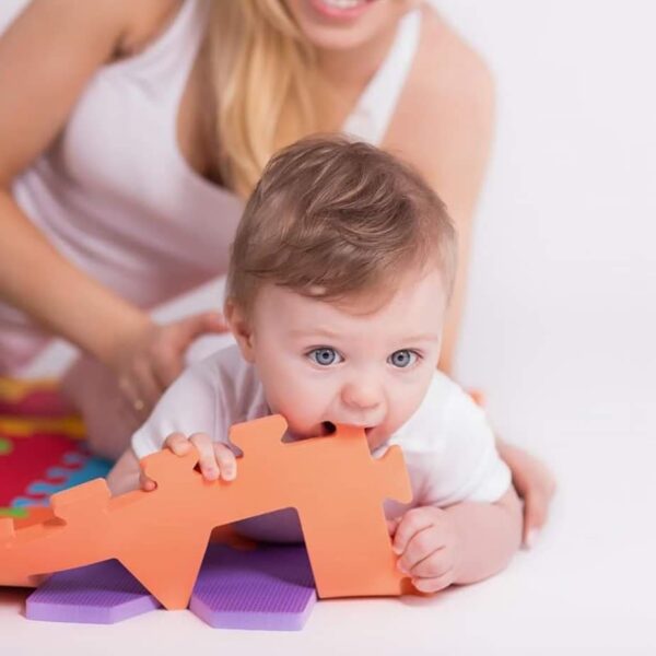 Babyono Αφρώδες παζλ δαπέδου 10τεμ - Αριθμοί- Ασπρόμαυρο κόκκινο - Image 2