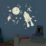 Mimi’lou: Αυτοκόλλητα τοίχου φωσφοριζέ “Space Kit”