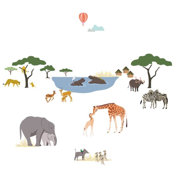 Mimi'lou Αυτοκόλλητα τοίχου Easy "Safari" - Image 2