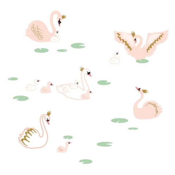 Mimi'lou Αυτοκόλλητα τοίχου Easy "Swan's Lake" - Image 2