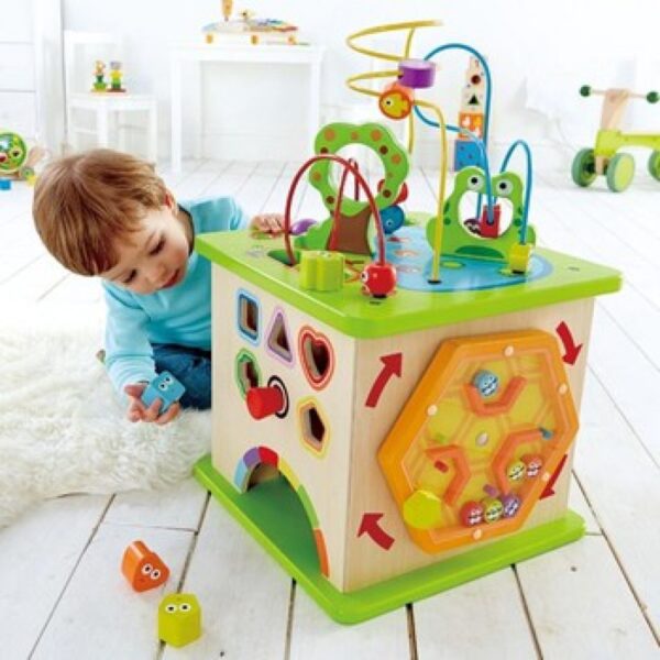 Hape Totally Amazing Ξύλινος Κύβος Δραστηριοτήτων Country Critters - Image 4